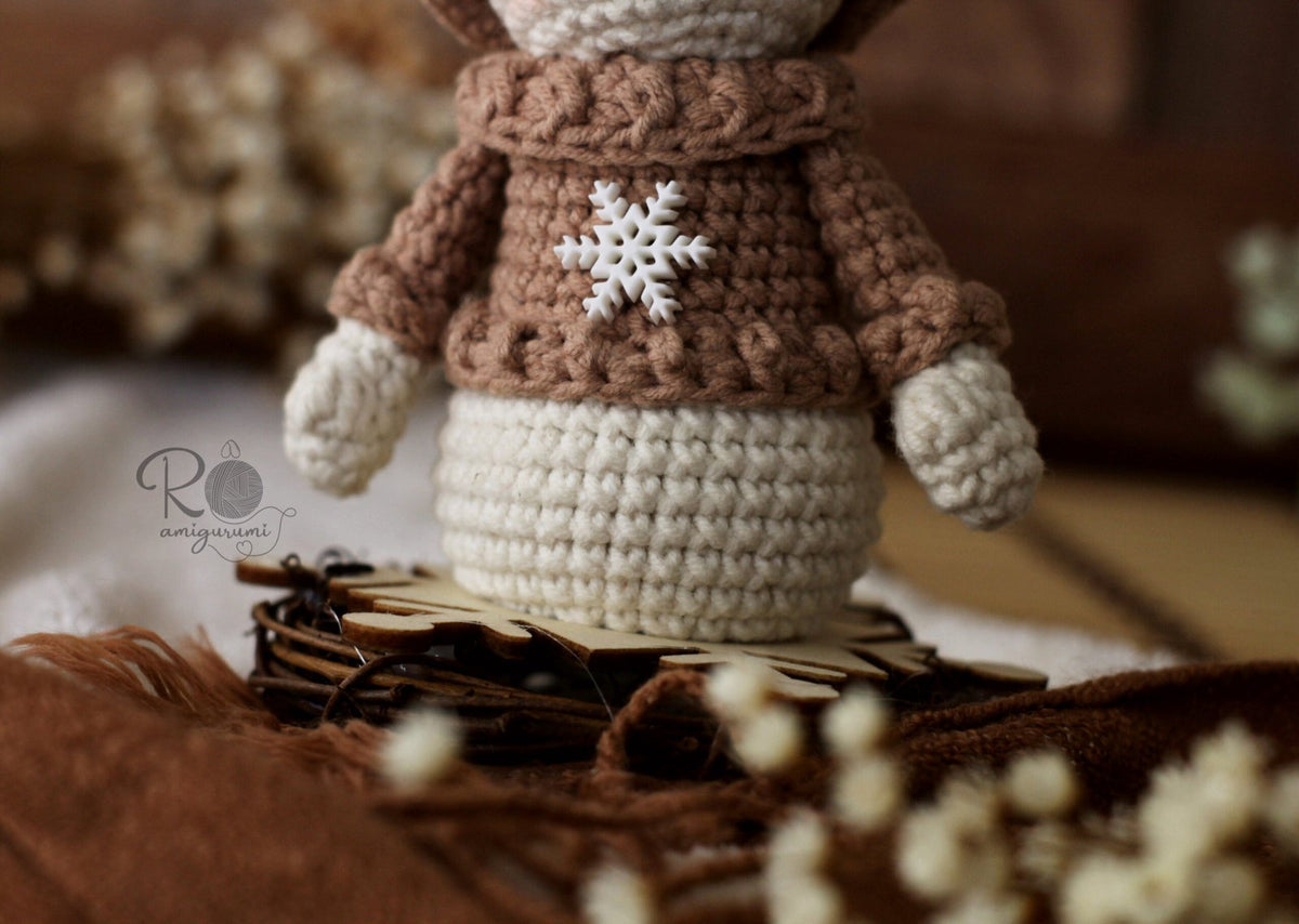 Snow Rudolf - Receita Digital de Amigurumi
