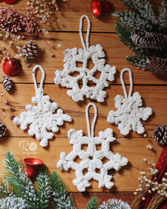 Copos de Nieve - Receta Digital de Amigurumi