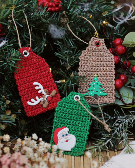Christmas Tag - Amigurumi Digital Pattern