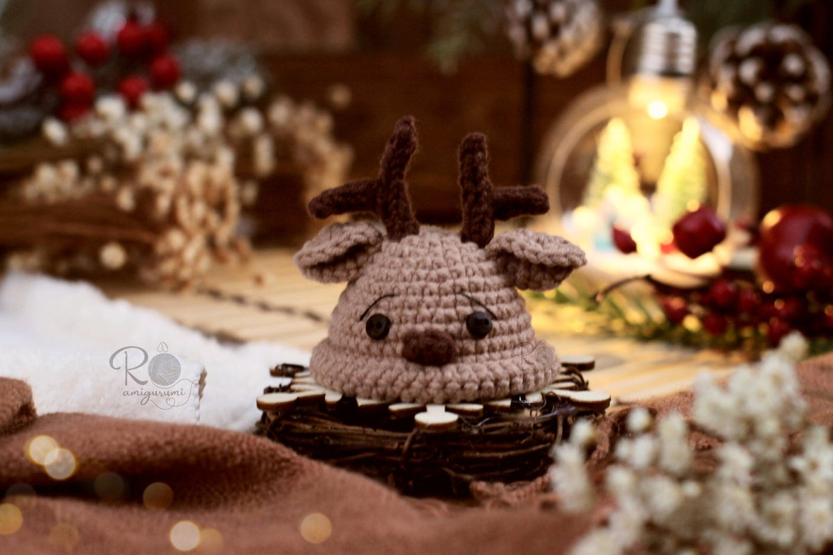Snow Rudolf - Receita Digital de Amigurumi