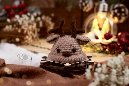 Snow Rudolf - Receita Digital de Amigurumi