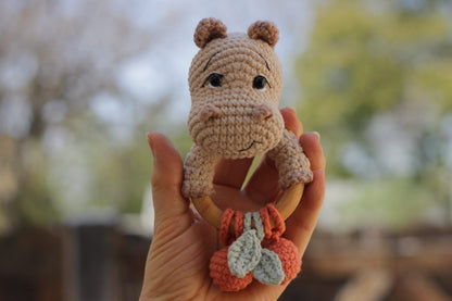 Chocalho Sensorial Bartozinho - Receita Digital de Amigurumi