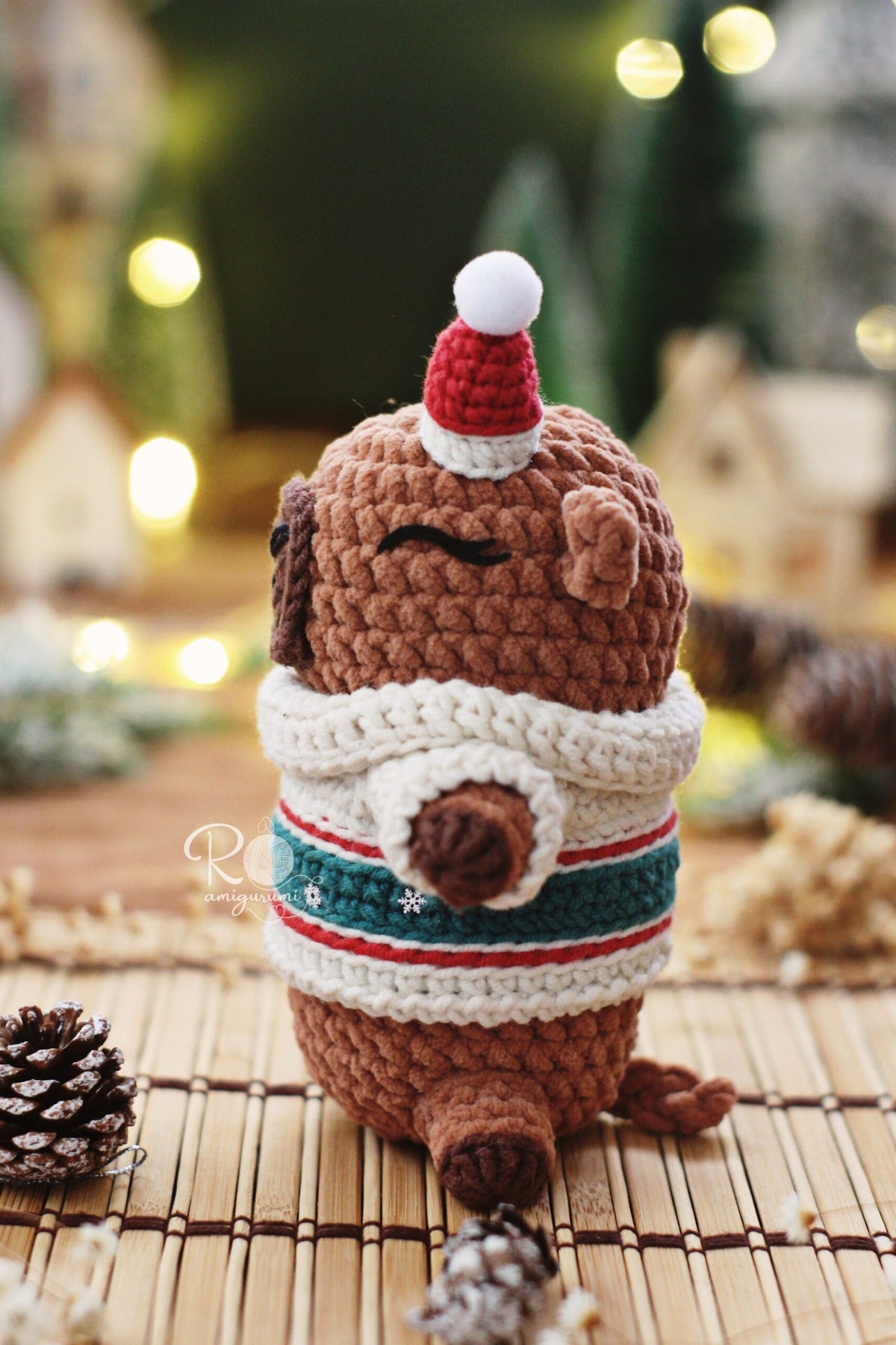 Capigucha Natalina - Receita Digital de Amigurumi